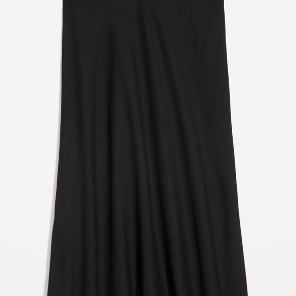 Old Navy High-Waisted Crepe Midi Skirt Black Women’s Plus Size 3X - Picture 5 of 6